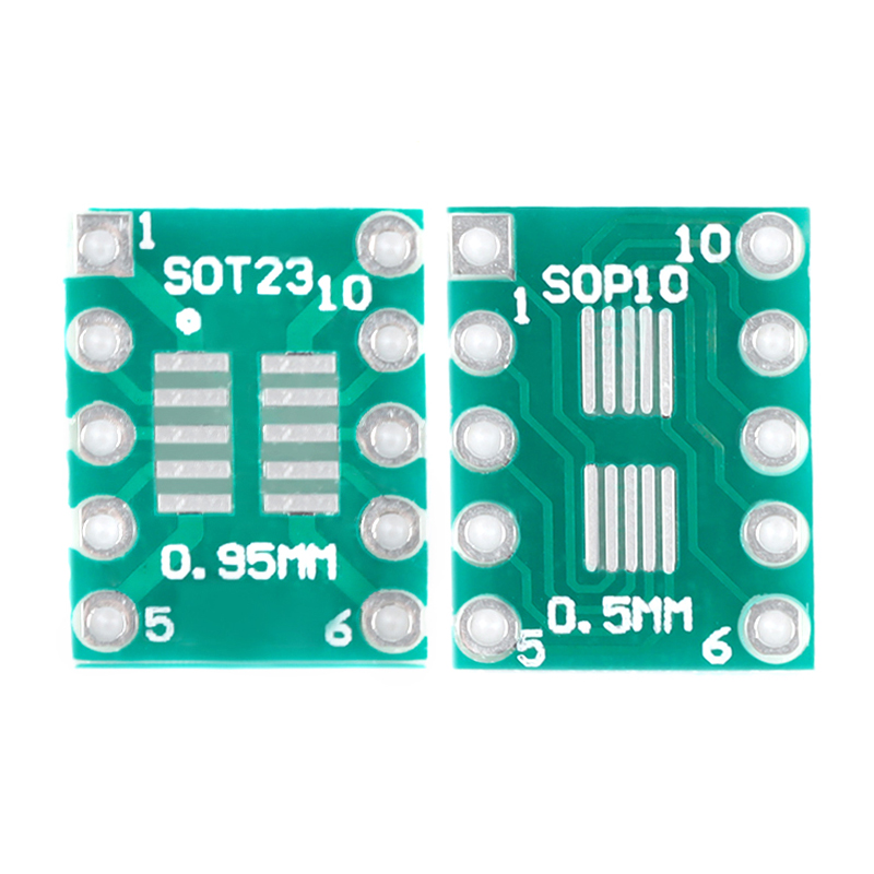 贴片转直插转接板 SOP10/MSOP10/SOT23转DIP脚距0.5/0.95mmmm-图0