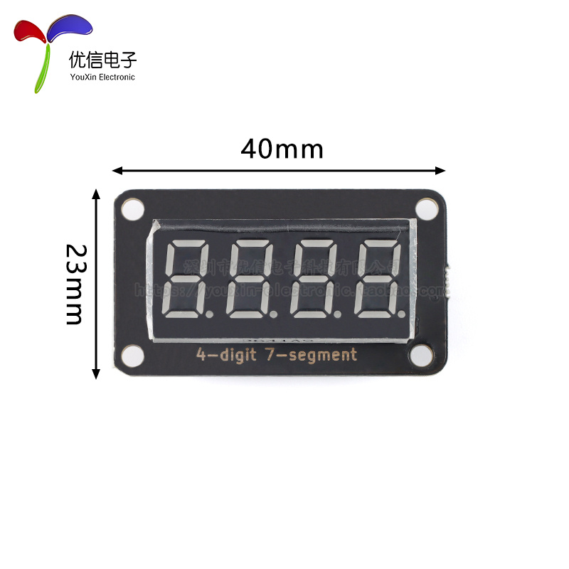 4-digit 7-segment 0.36寸4位LED数码管模块TM1650驱动 PH2.0接口 - 图3