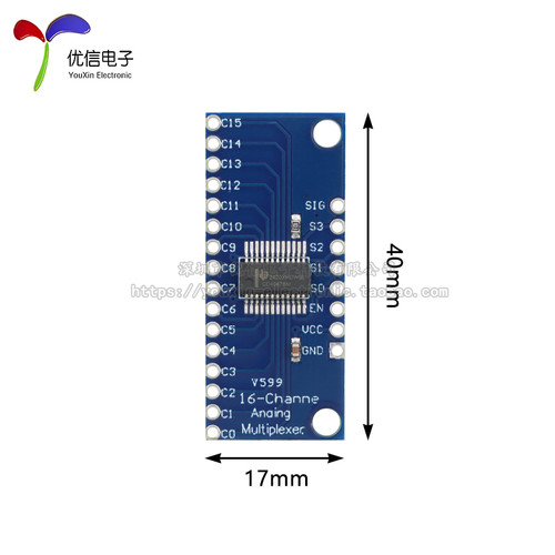 CD74HC4067模块高速CMOS逻辑16通道模拟 多路信号分离器 - 图3