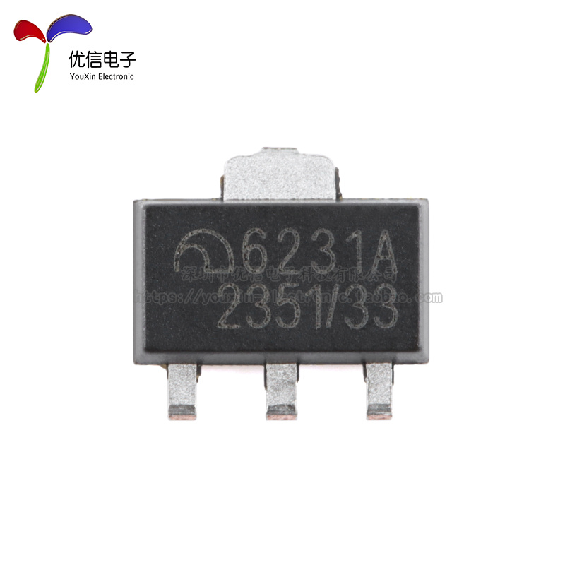 原装ME6231A33PG SOT-89-3 3.3V 低功率高精度PSRR LDO线性稳压器 - 图1