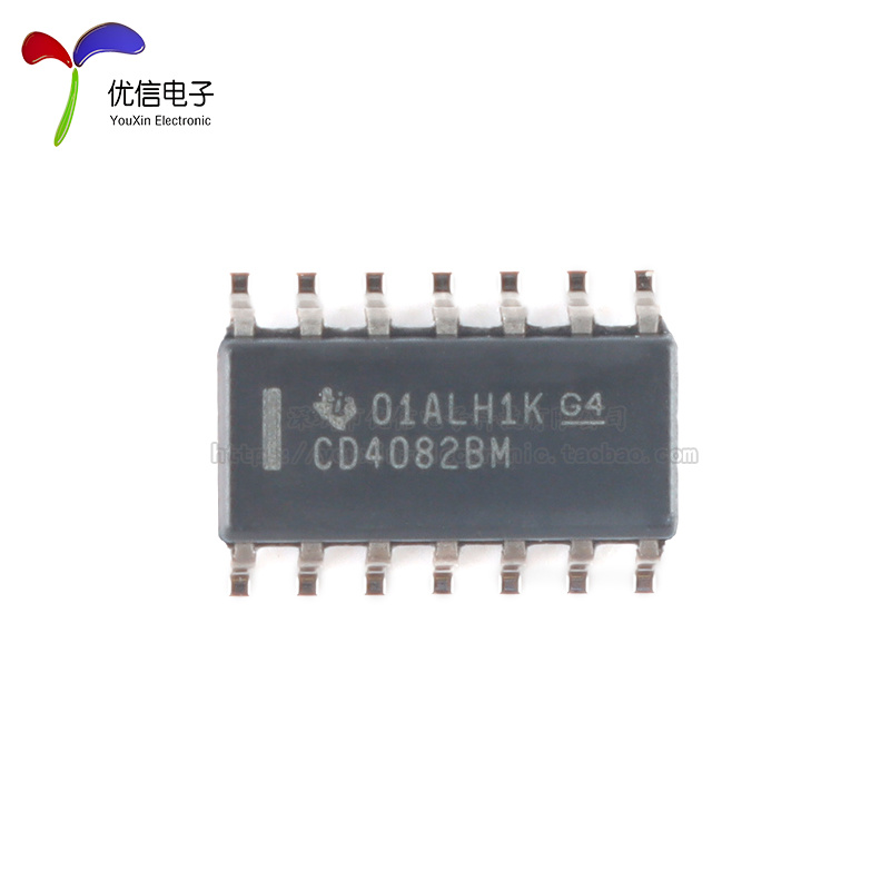 原装正品 贴片 CD4082BM96 SOIC-14 双路4输入与门逻辑芯片 - 图1