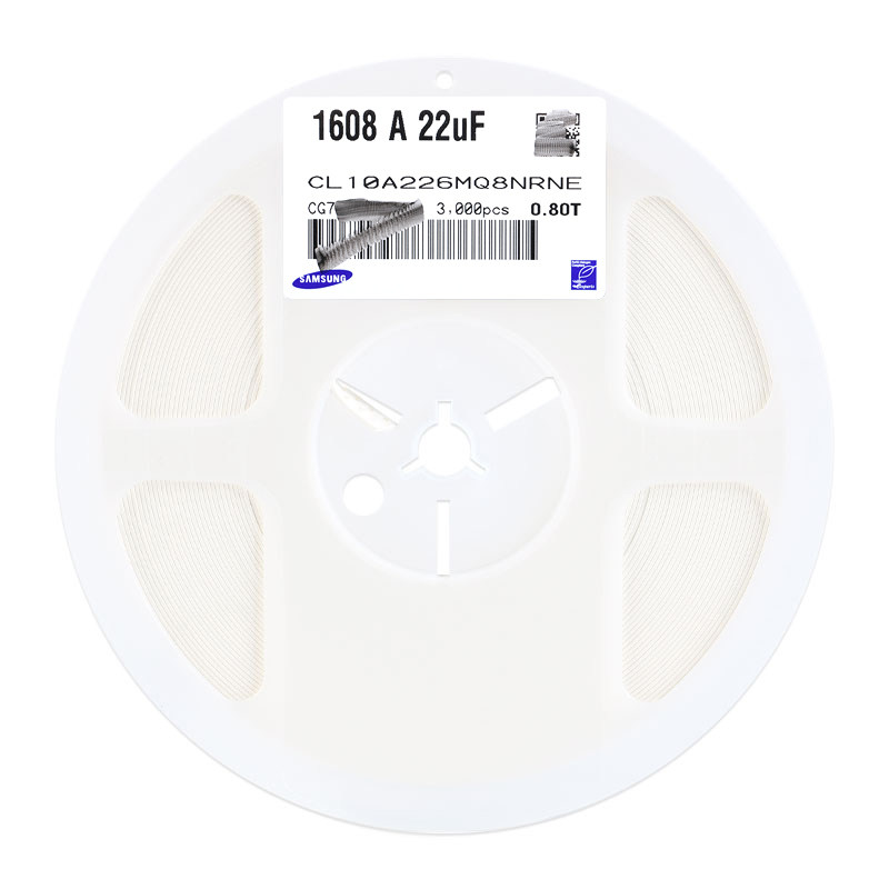 原装0603贴片电容22uF(226)±20% 6.3V X5R CL10A226MQ8NRNE 50只 - 图0