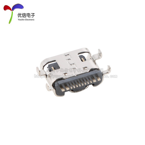 全铜 Type-C 3.1插座 16P 沉板1.6/0.8 USB-3.1母座 数据接口 - 图2