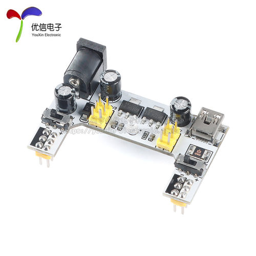 【优信电子】新面包板电源模块MB-102电源双路5/3.3V输出直流稳压 - 图1