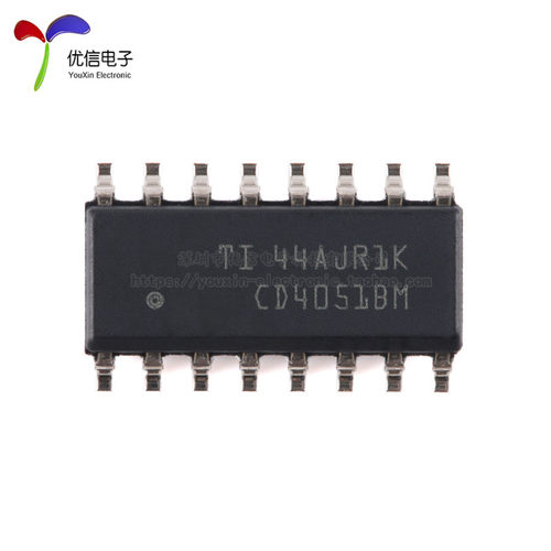 原装正品 CD4051BM96  SOIC-16 CMOS单路8通道模拟多路复用器芯片 - 图1