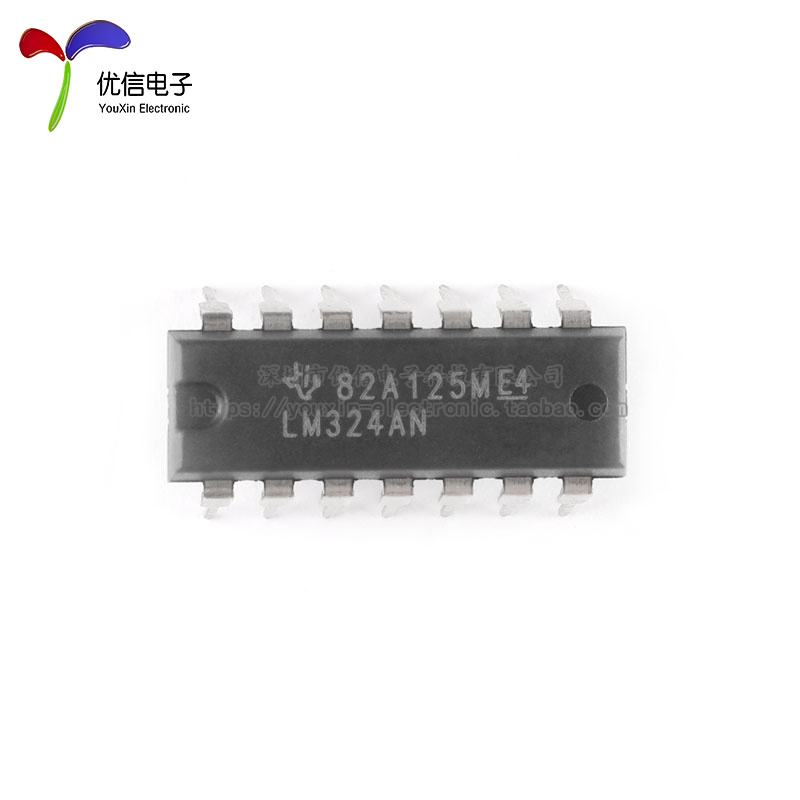 原装正品 直插 LM324AN PDIP-14 四路运算放大器IC芯片 - 图1