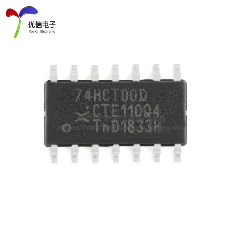 原装正品 74HCT00D,653 SOIC-14 四路2输入与非门 贴片逻辑芯片 - 图0