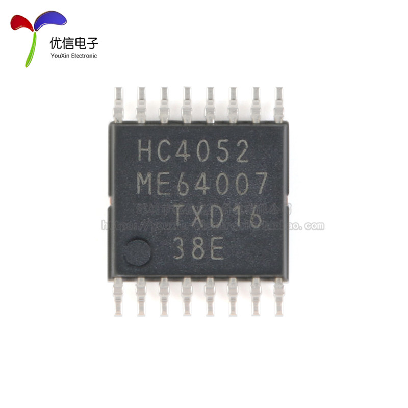 原装正品 74HC4052PW,118 TSSOP-16 双路4通道模拟多路复用器芯片 - 图0
