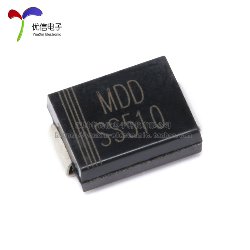 原装正品 SS510 SMC(DO-214AB) 5A/100V 贴片肖特基二极管（5只） - 图0