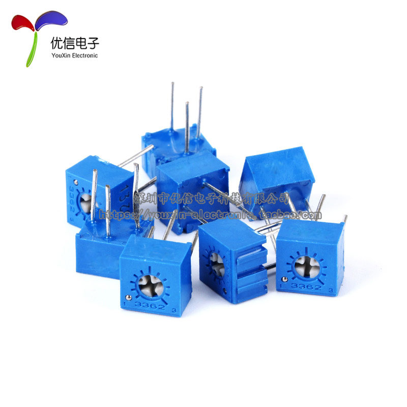 3362P-104 100K 单圈精密可调电阻/3362电位器 玻璃釉电位器 - 图0