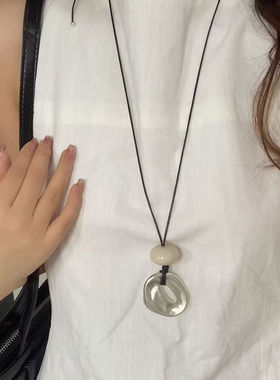 韩系ins风简约不规则几何项链