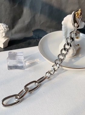 ins欧美 复古金属风男女韩版个性男士冷淡风手环手链嘻哈饰品