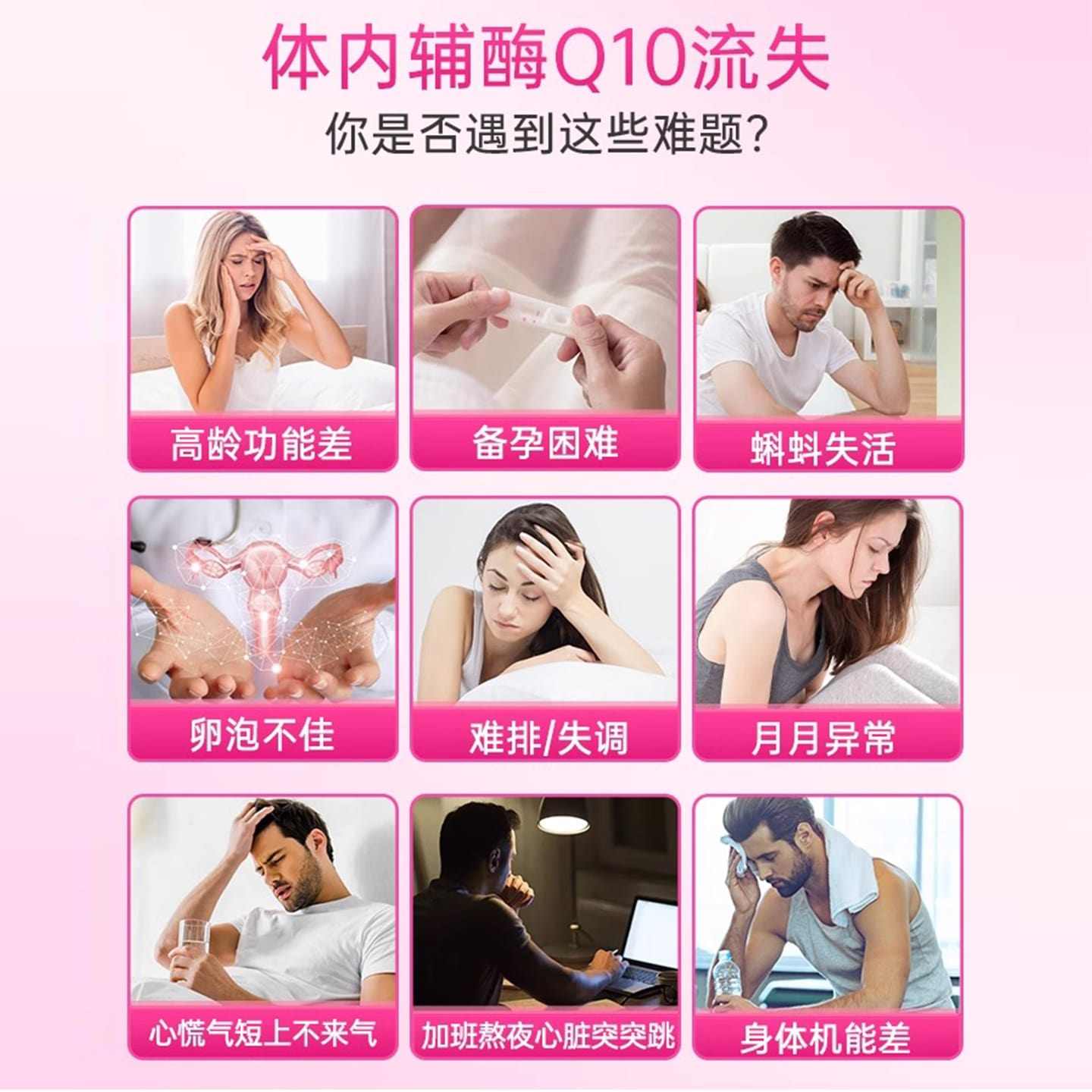 益安美辅酶q10还原型200mg备孕线粒体PQQ叶酸同补美国原装进口