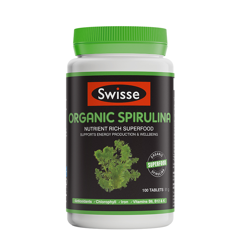 ChemistWarehouse海外旗舰店Swisse斯维诗有机天然高浓度螺旋藻200片上班族膳食纤维澳洲1