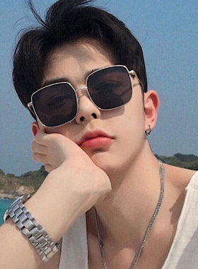 王俊凯同款大脸明星ins近视墨镜