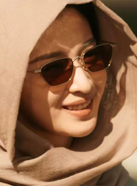 复古港风小脸墨镜女网红同款眼镜