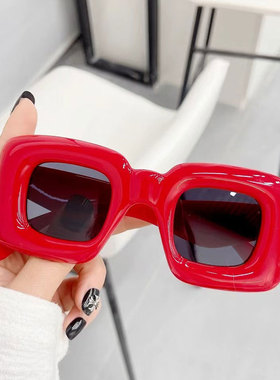 搞怪正方形墨镜欧美男女个性沙雕