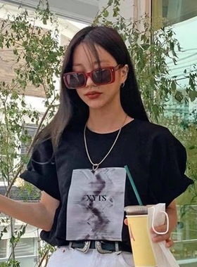 墨镜小红书黄色街拍个性风太阳镜