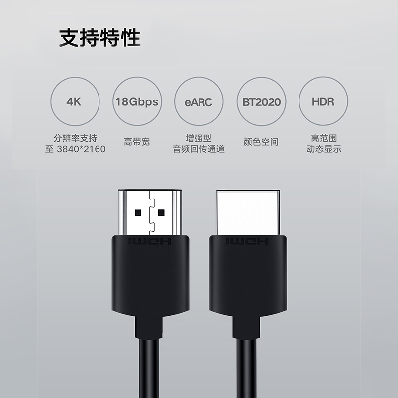 小明高清 HDMI 连接线手机电脑同屏转换连接线投影仪高清数据安卓投屏线 - 图1