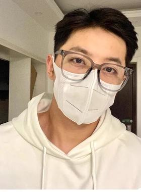 胖子大脸显瘦近视眼镜框男潮黑色自动感光车内变色配有度数眼睛框