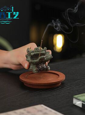 凹凸工艺云南文创手工陶瓷香插