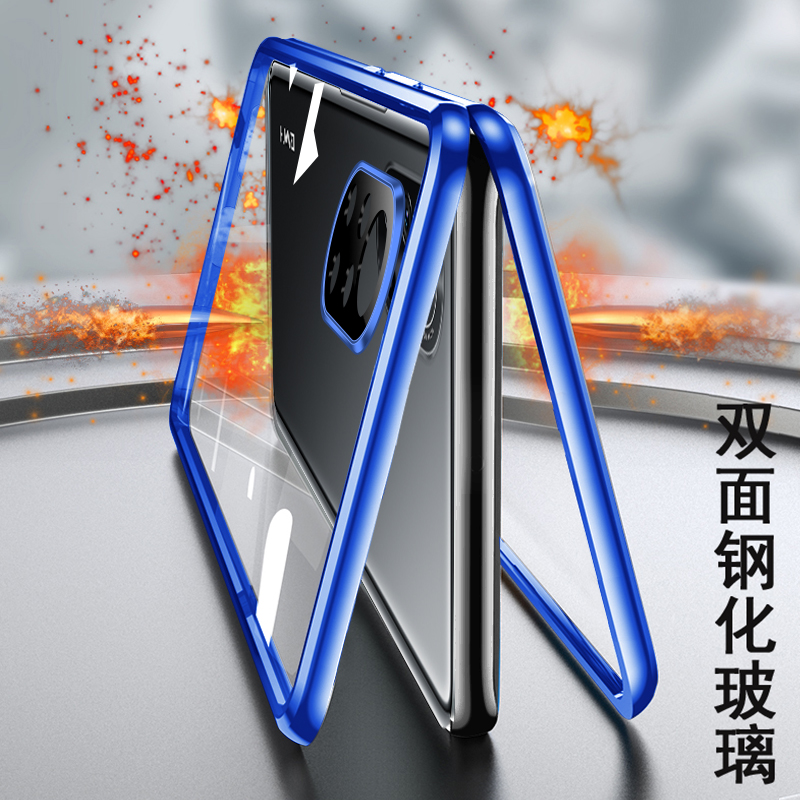 适用华为nova8手机壳nove8pro双面玻璃磁吸nova8镜头全包novo创意三合一金属边框壳膜一体硬外壳