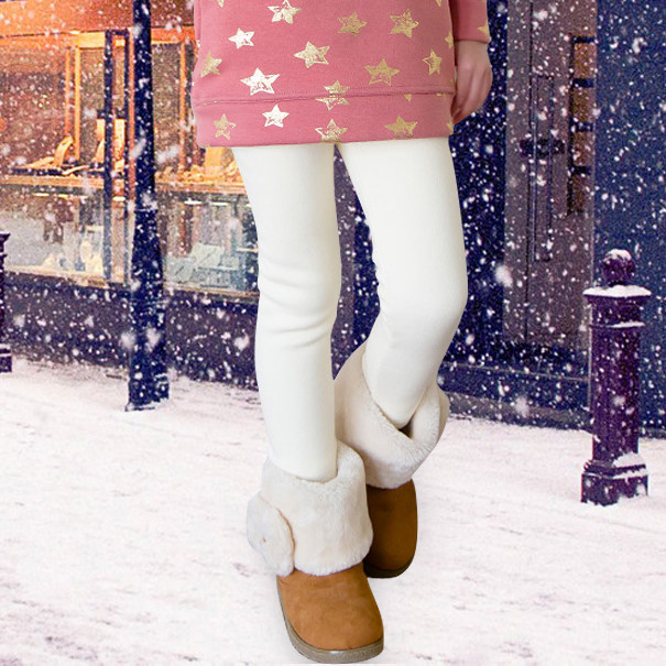 三优贝贝女童加绒打底裤秋冬一体绒薄绒儿童保暖宝宝加厚白色裤子,淘宝优惠券,粉丝福利购,淘宝优惠卷