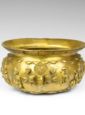 纯铜五路财神客厅开业礼品