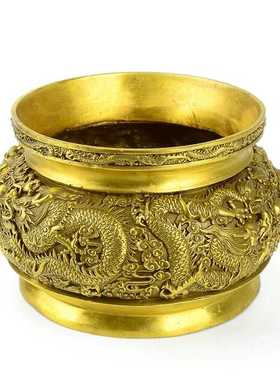 铜香炉招财办公室礼品九龙鼎