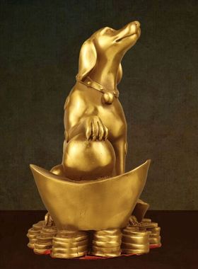 全铜工艺品送礼中式狗摆件