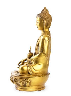 全铜药师佛工艺品客厅