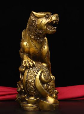 全铜老虎装饰中式风摆件礼品