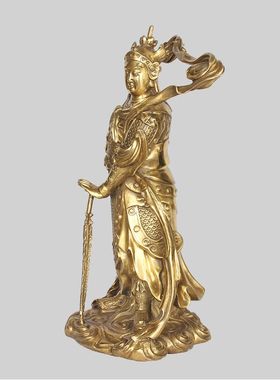 全铜韦陀武财神关公像开业礼品