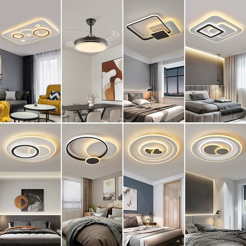 大气客厅主灯 led书房餐厅灯吸顶灯现代简约创意卧室灯具套餐组合_虎窝淘