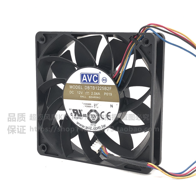 DBTB1225B2F AVC 12025 12V 2.04A 12cm暴力高转速大风量增压风扇 - 图3