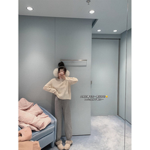 Golden Mushrooms Mushrooms Buyback List Milk Sugar Suit Comfort 100 Hitch Loose Short Sweater Knit Long Pants