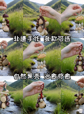 云南果壳风铃挂件成品