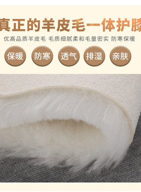 秋冬季加厚防寒老人骑车羊毛护膝
