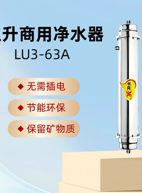 立升商用净水器LU3-63A适用奶茶店/咖啡店/餐饮店等大流量超滤机