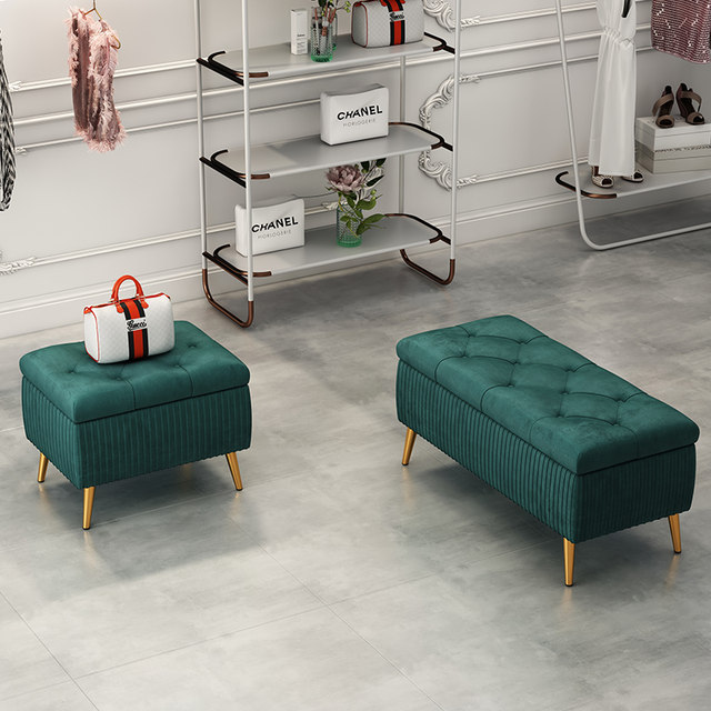 Sofa stool rectangular seatable multi-functional home door