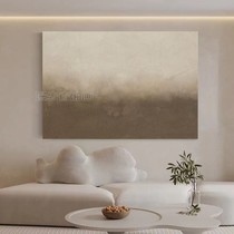 Hand-painted Abstract Oil Painting Desert DESERT Silent Wind Living Room Background Wall Horizontal version Decorative Painted board Room Muscle Hairstyle Hanging Painting