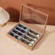 Wooden glasses box large capacity sunglasses storage