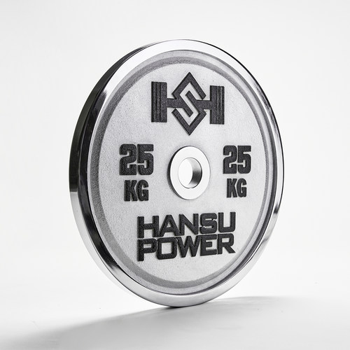 悍苏体育HSPOWER赛级力量举杠铃片钢片彩色大薄片健身杠铃举重 - 图3