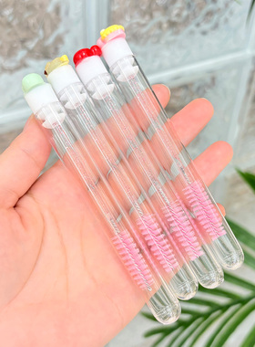 卡通睫毛刷眉刷眉毛梳子独立管装螺旋刷头化妆刷便携美睫专用工具