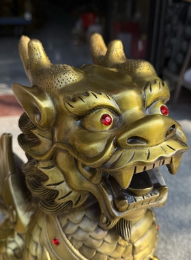 大号财富麒麟一对神兽招财摆件