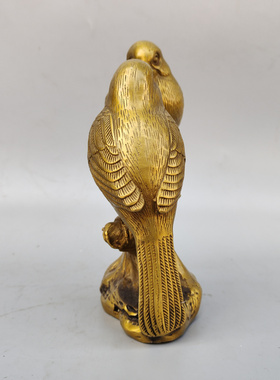 黄铜客厅铜鸟喜鹊双喜临门摆件