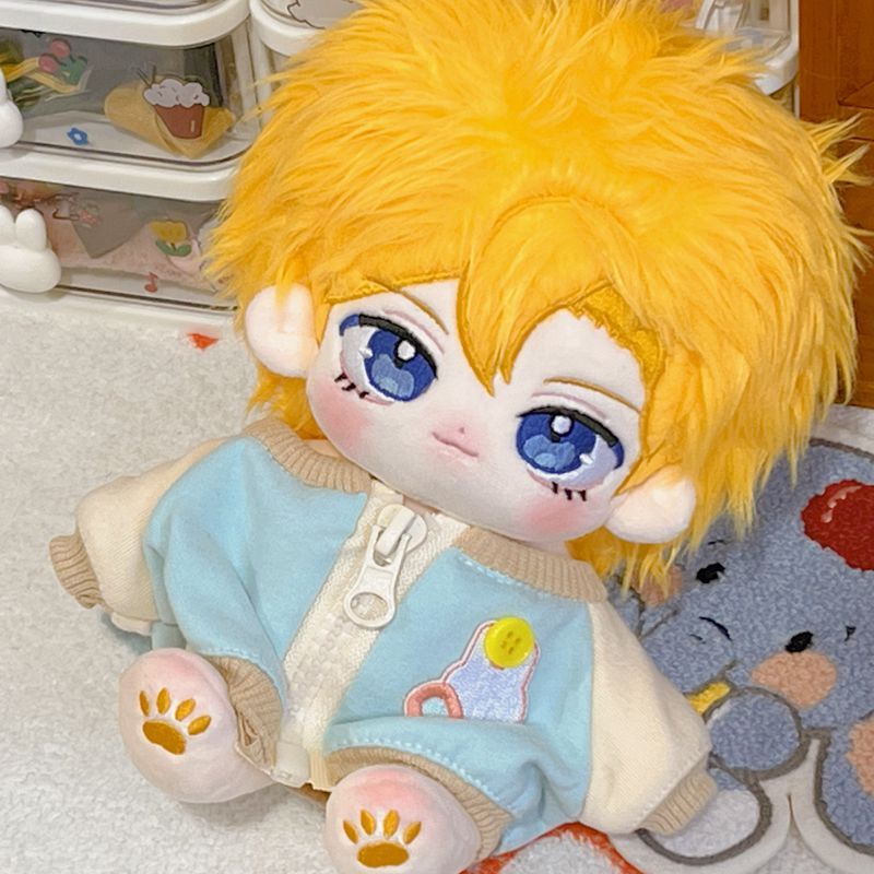 原创正品棉花娃娃贝贝20cm毛绒玩具公仔衣服套装儿童玩偶换装情侣 - 图1