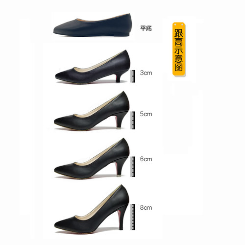 真皮大码加宽高脚背女鞋脚肥脚宽胖高跟鞋女41大脚43胖mm宽大单鞋 - 图0