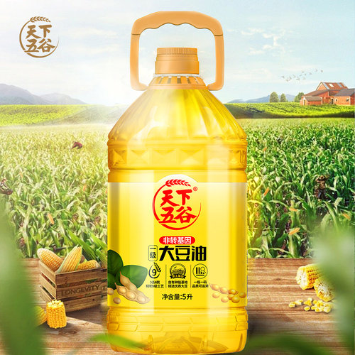 天下五谷非转基因一级大豆油5L炒菜油健康色拉油食用油包邮烘焙 - 图3