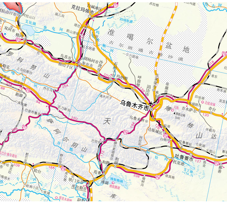 2024中国交通全图中国交通地图（盒装折叠版） 大尺寸~1.5米*1.1米 学习地理 办公出行 便携 - 图2